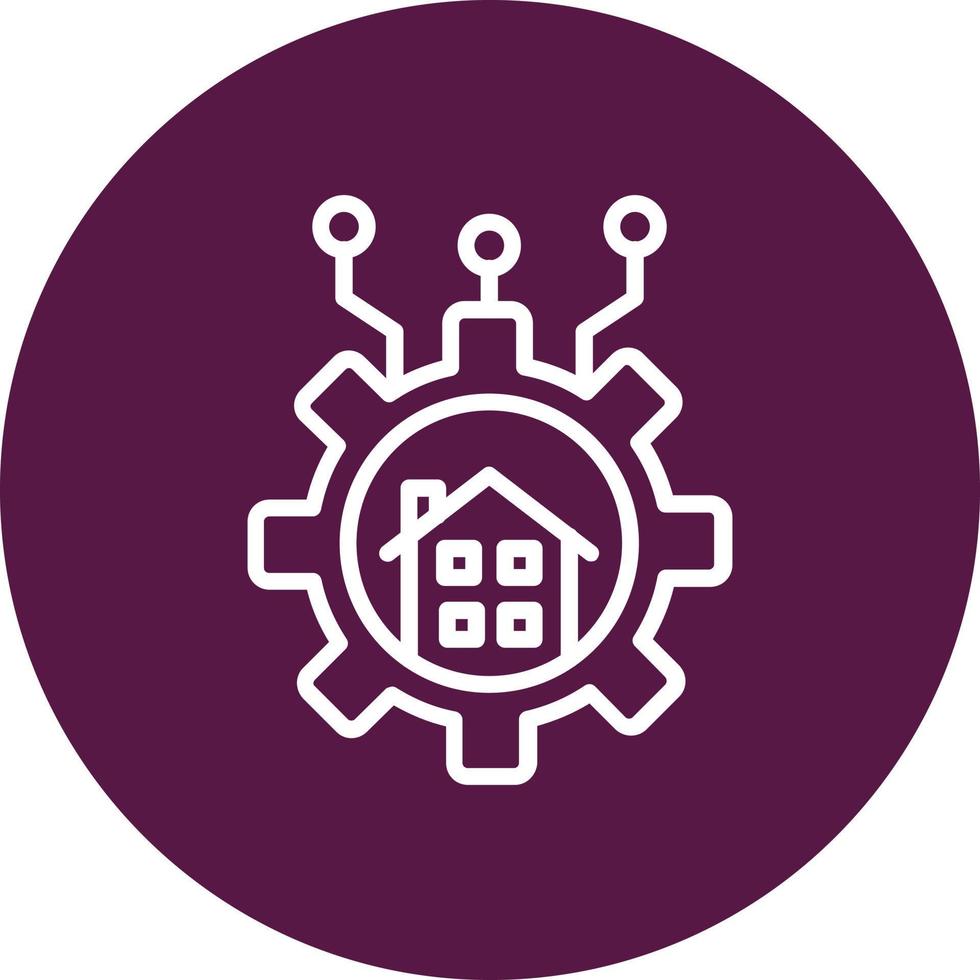 Smart-Home-Vektorsymbol vektor