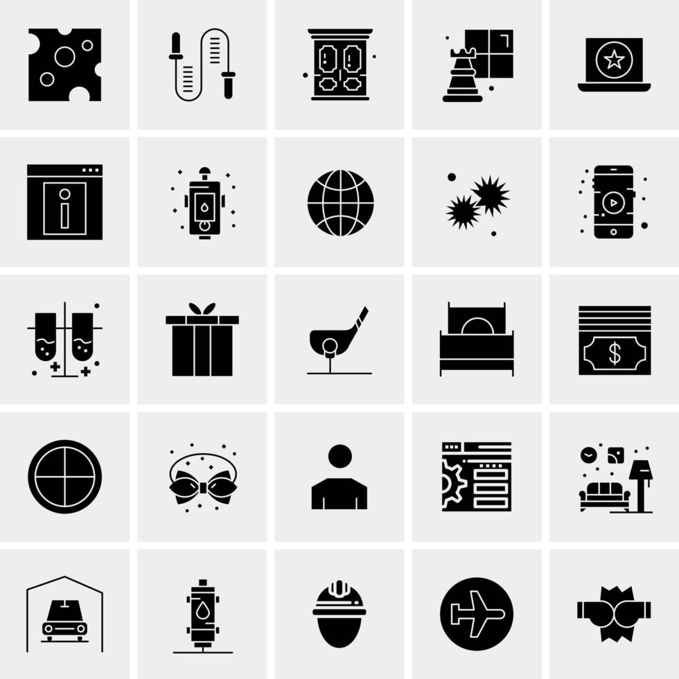 25 universelle Business-Icons Vektor kreative Icon-Illustration zur Verwendung in Web- und Mobilprojekten