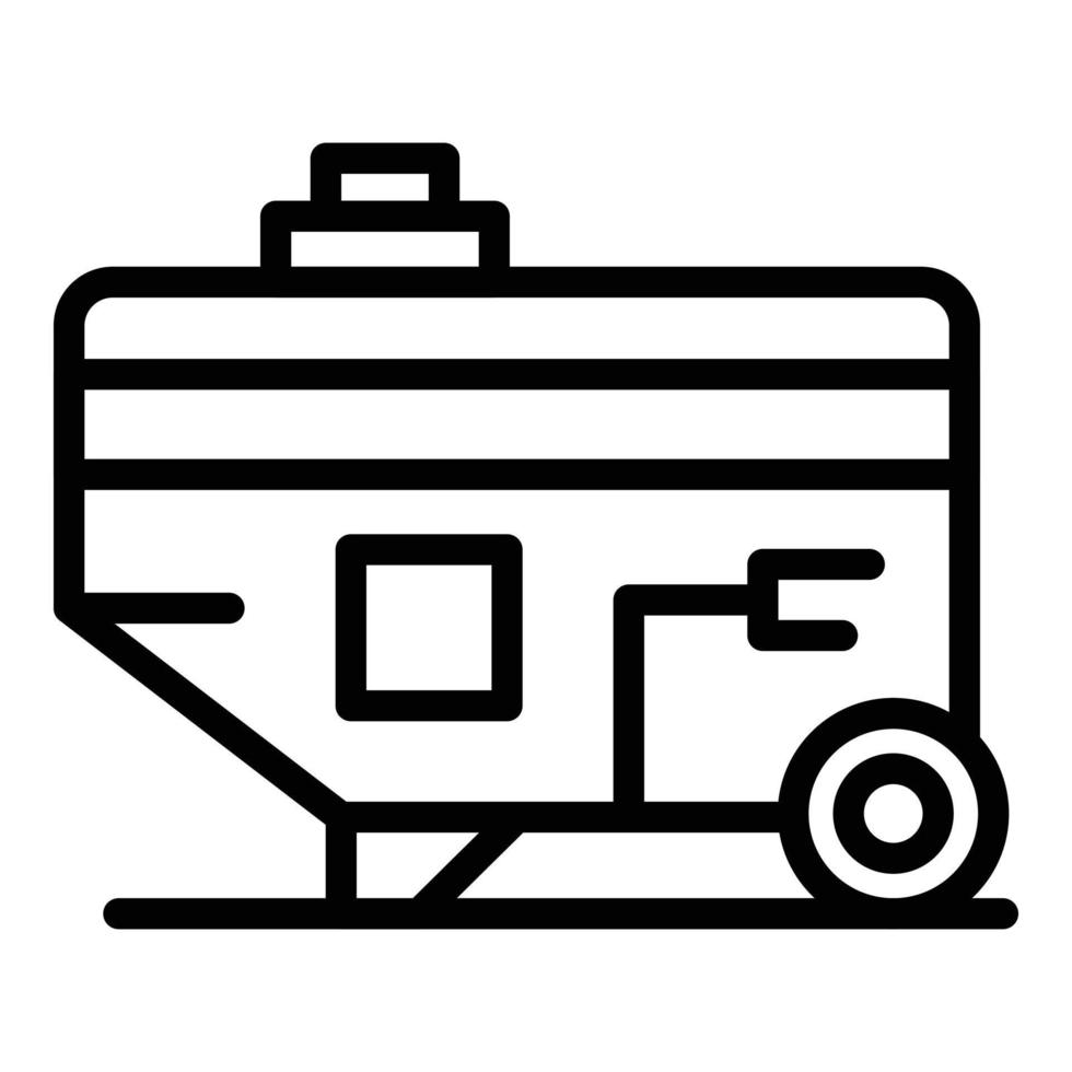 Generator-Energie-Icon-Umrissvektor. Kraftmaschine vektor