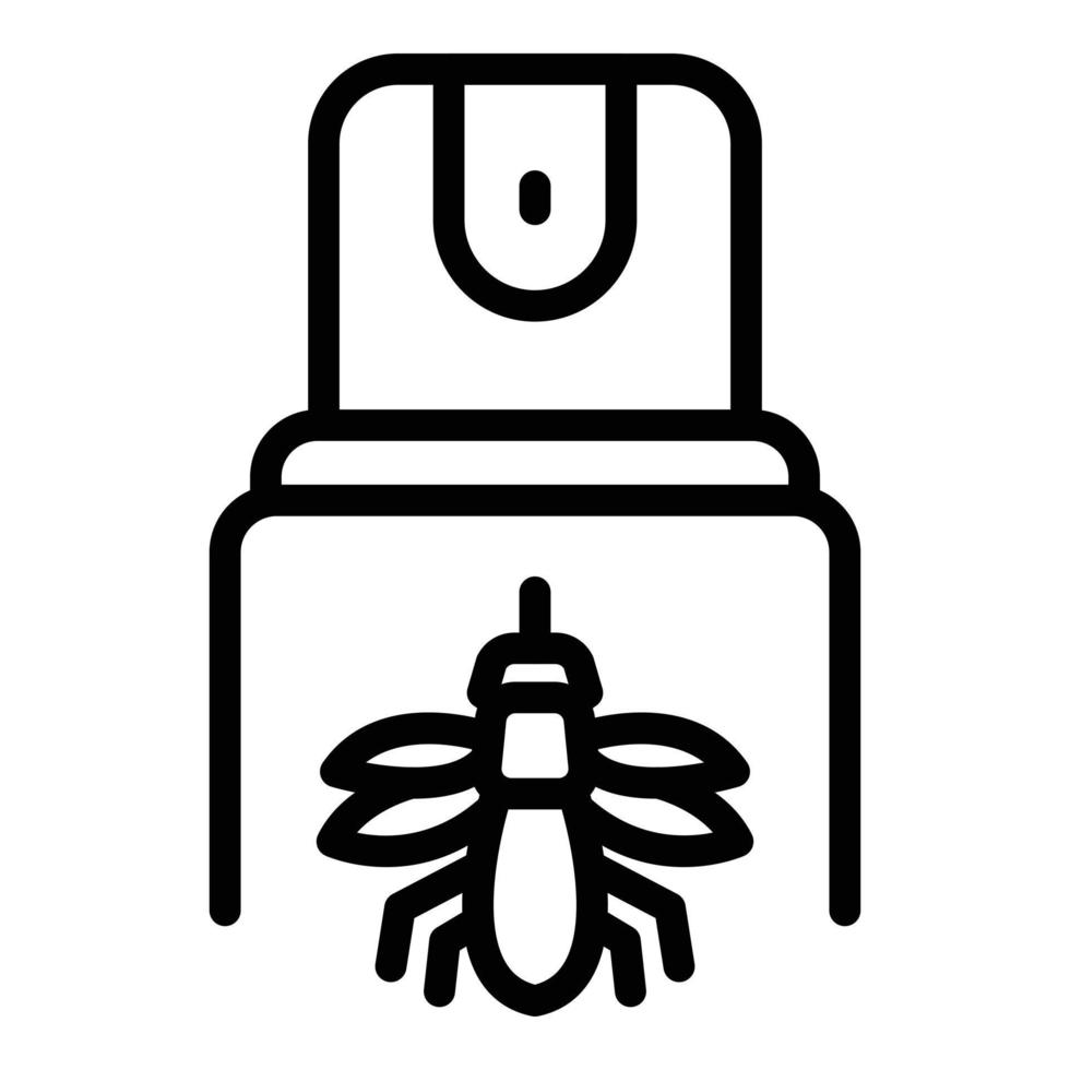 Insektenspray-Symbol Umrissvektor. Schädlingsbekämpfung vektor