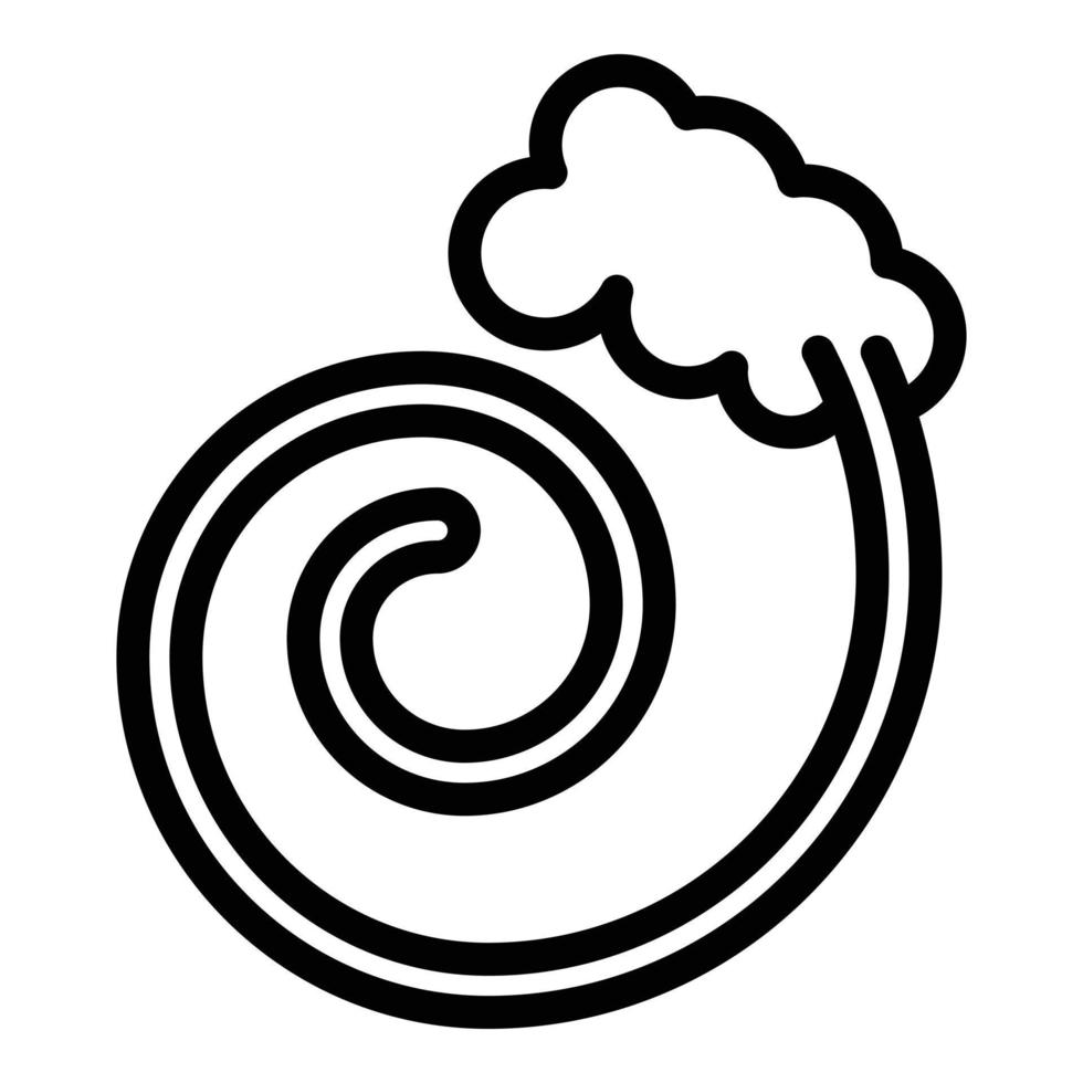 Symbol Umrissvektor für Rauchspirale. beißendes Insekt vektor