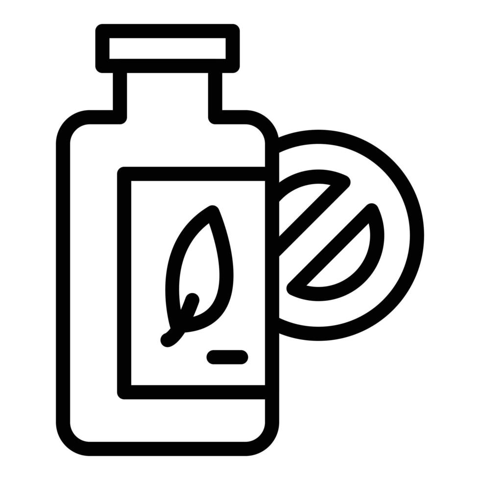gluten fri olja flaska ikon översikt vektor. diet produkt vektor