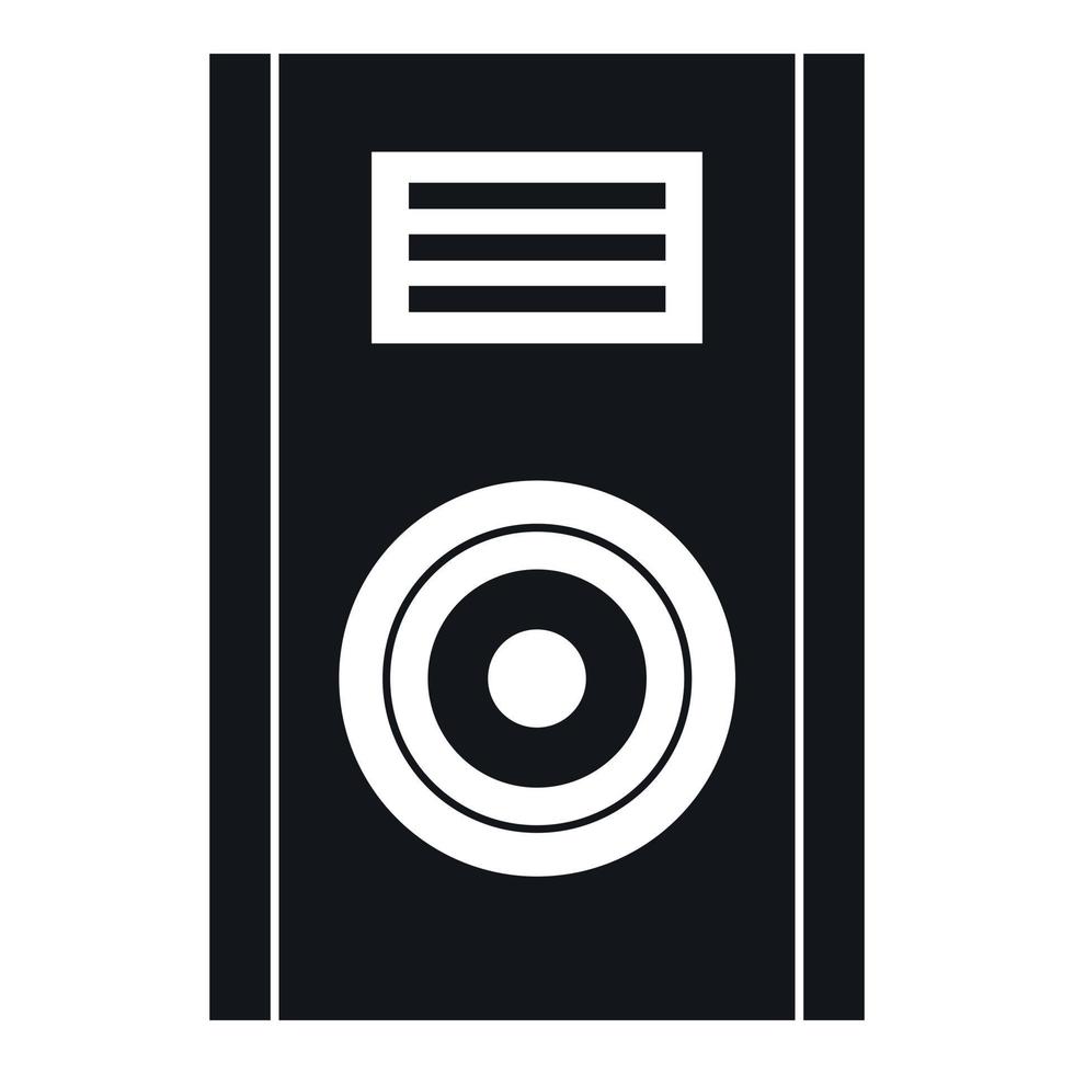 musik högtalare ikon, enkel stil vektor