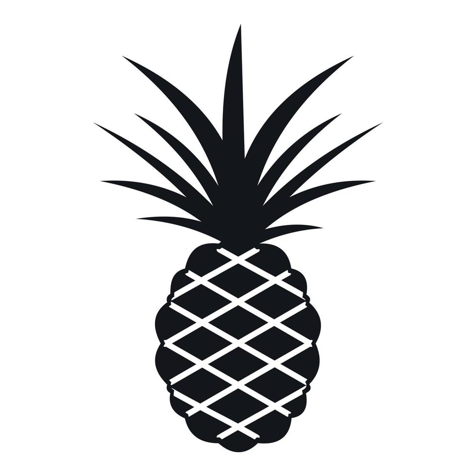 ananas ikon, enkel stil vektor
