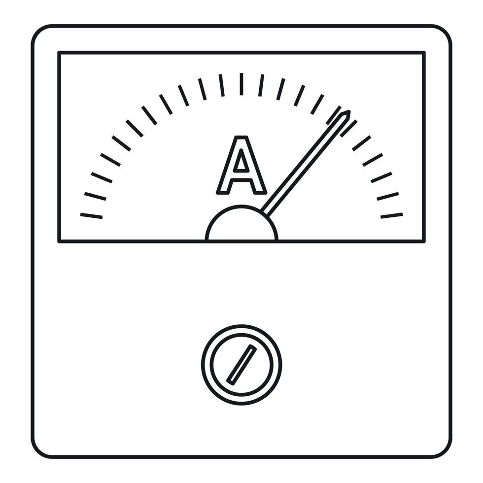 Tachometer-Symbol, Umrissstil vektor