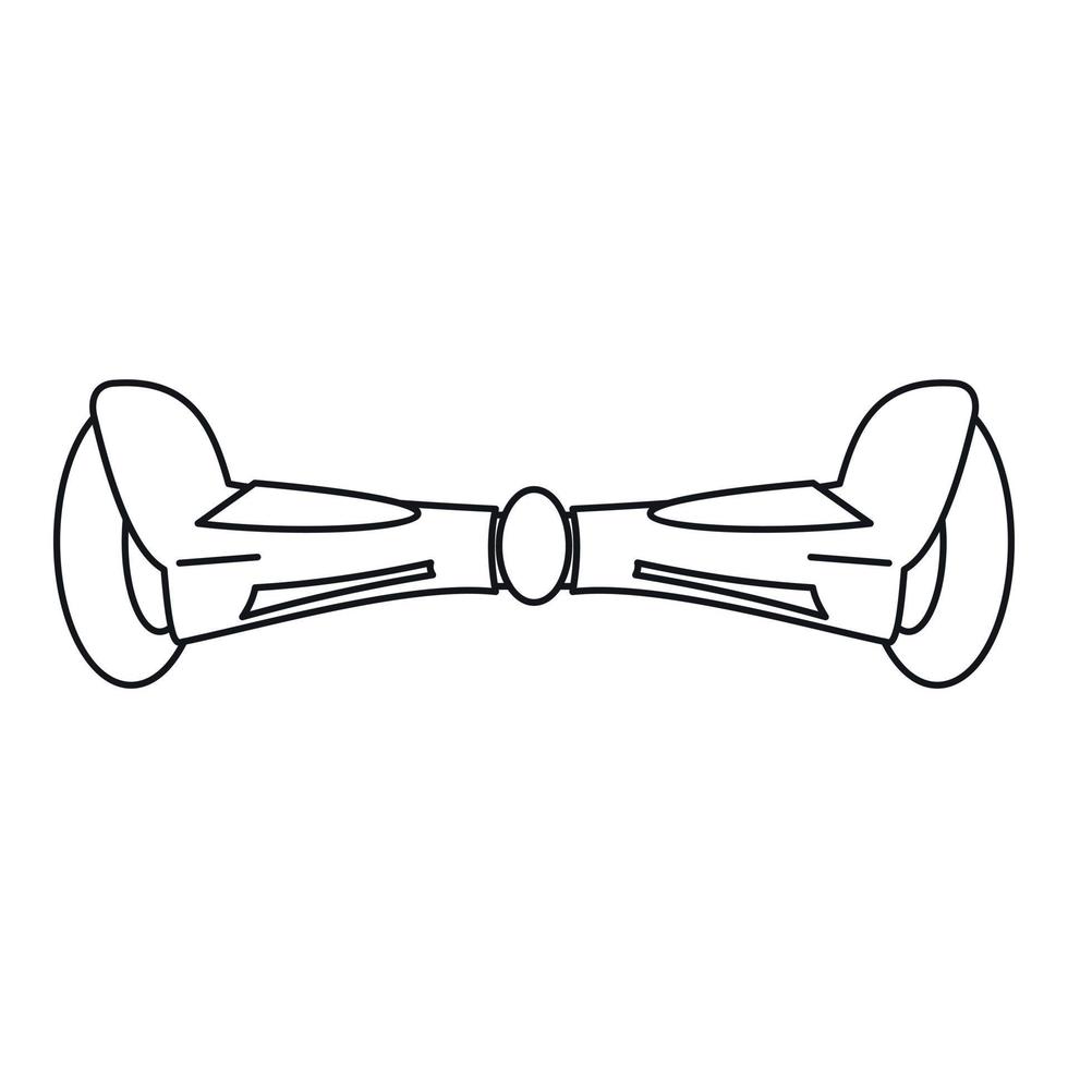 Hoverboard-Symbol, Umrissstil vektor