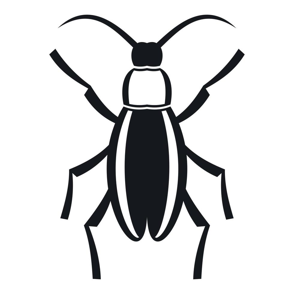 Käfer-Bug-Symbol, einfacher Stil vektor