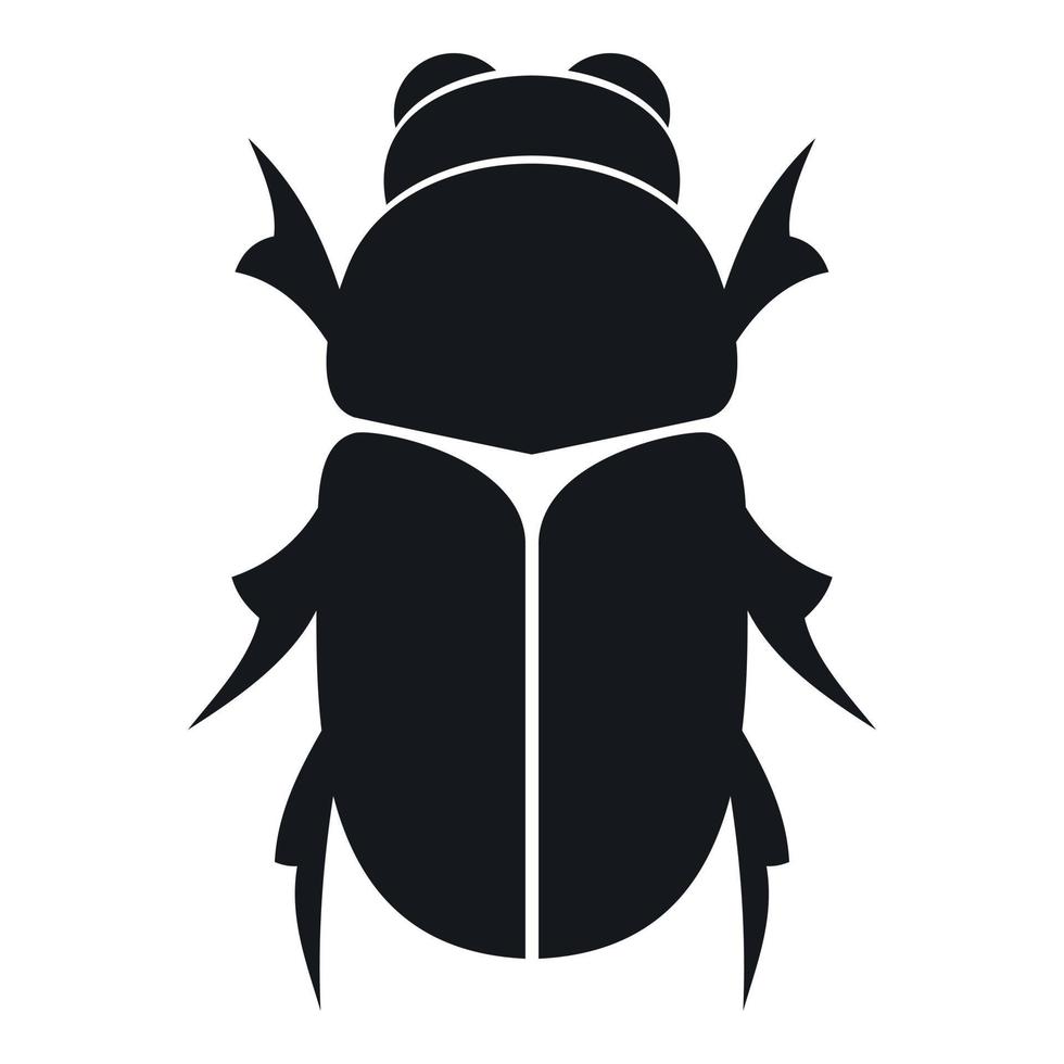Käferkäfer-Symbol, einfacher Stil vektor