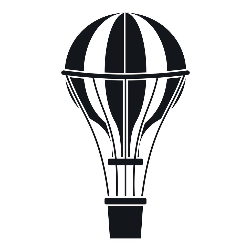 luft ballong resa ikon, enkel stil vektor