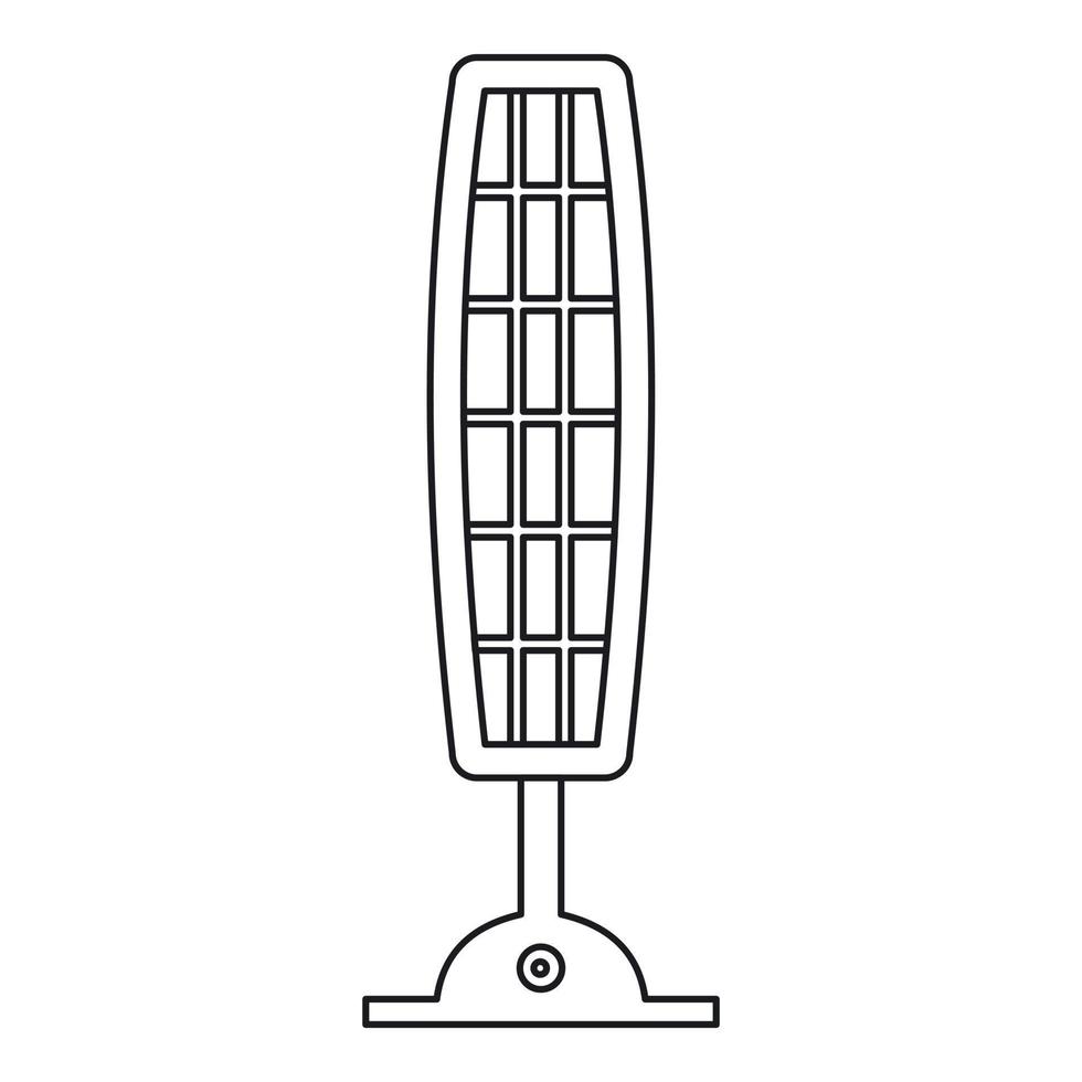 Infrarot-Quarzheizung. Symbol, Umrissstil vektor