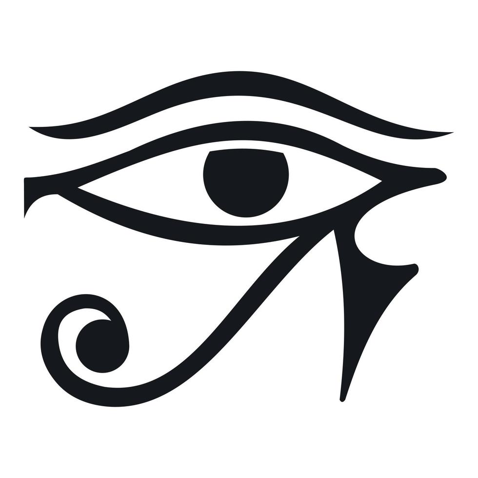 öga av horus egypten gudom ikon, enkel stil vektor