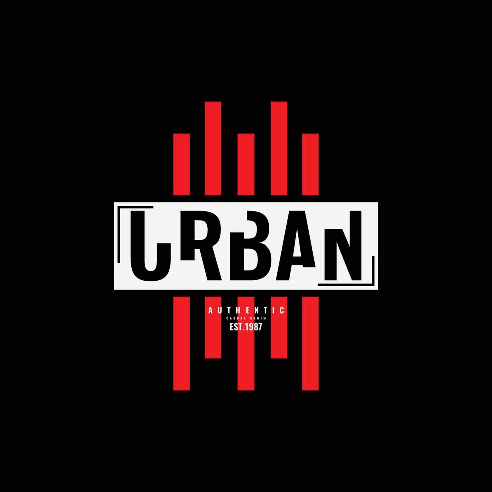 urbanes T-Shirt- und Bekleidungsdesign vektor