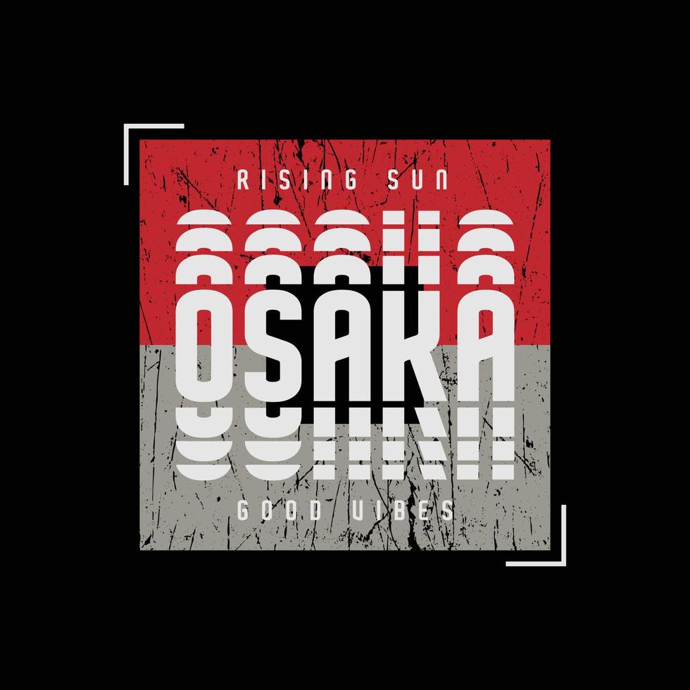 osaka illustration typografi. perfekt för t skjorta design vektor