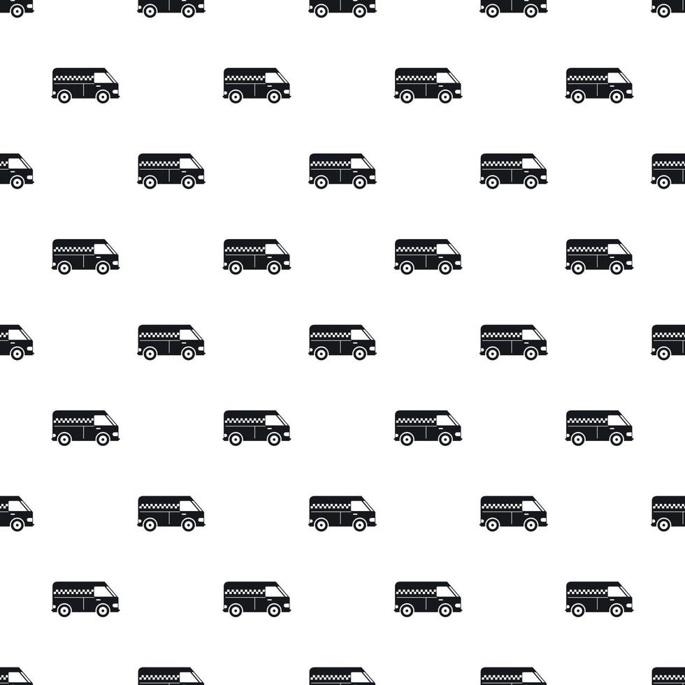 minibus taxi mönster, enkel stil vektor