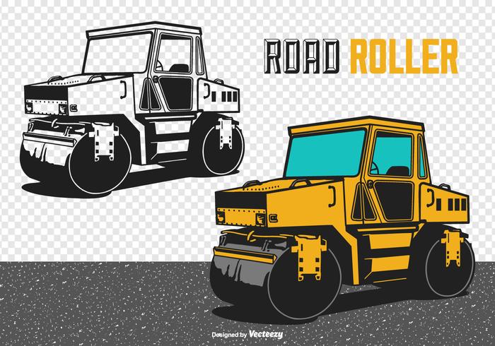 Road Roller Vector Illustration