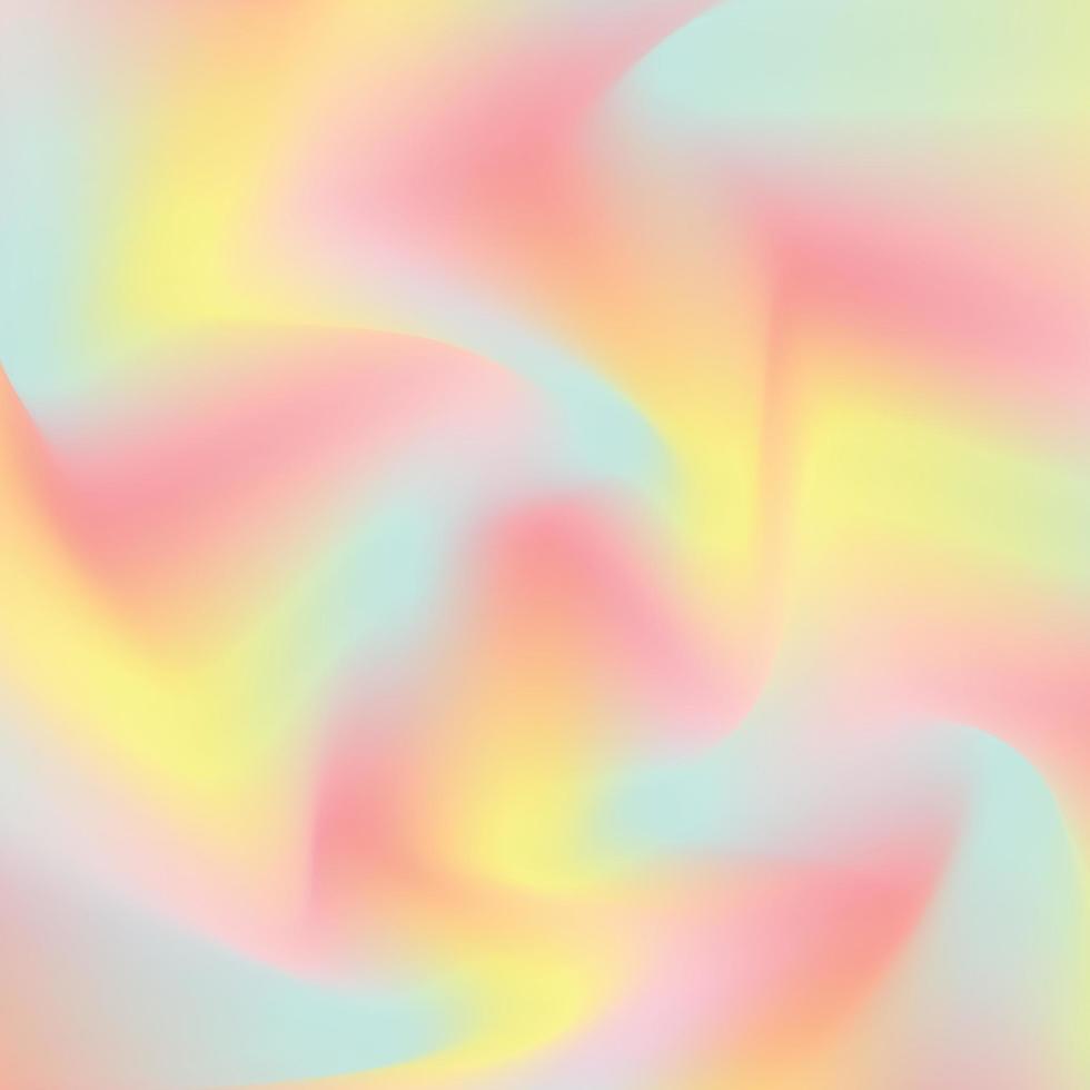 abstrakter bunter Hintergrund. minzgelber pfirsich scherzt regenbogenlicht neon glückliche farbverlaufsillustration. minzgelber pfirsichfarbverlaufshintergrund vektor