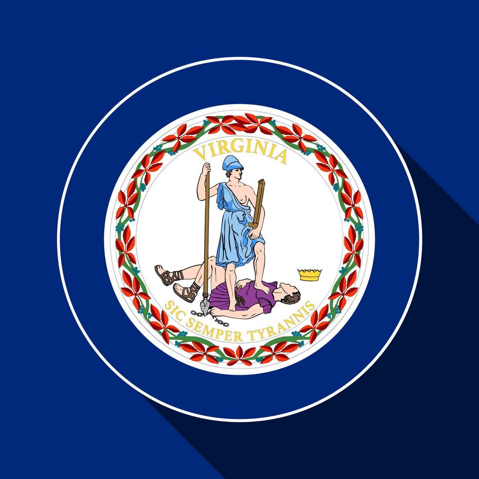 Virginia-Staatsflagge. Vektor-Illustration. vektor