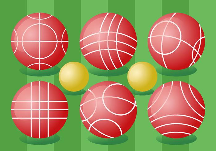 Bocce ball vektor pack