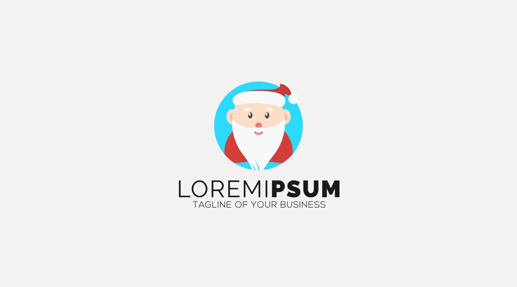 weihnachten alte männer logo design illustration vektor