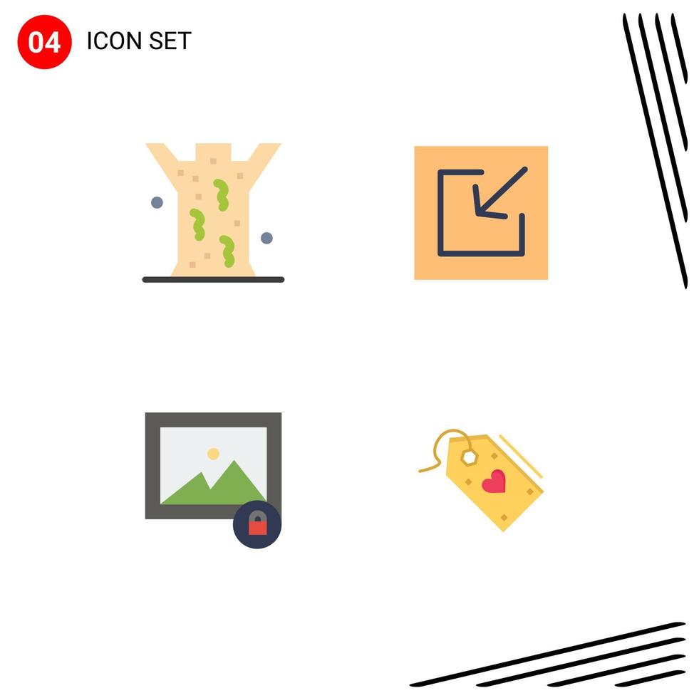 Stock Vector Icon Pack mit 4 Zeilen Zeichen und Symbolen für Entomologie Foto medizinische speichern Verkauf editierbare Vektordesign-Elemente