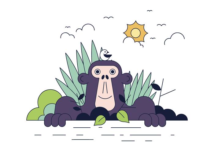 Gratis Gorilla Vector