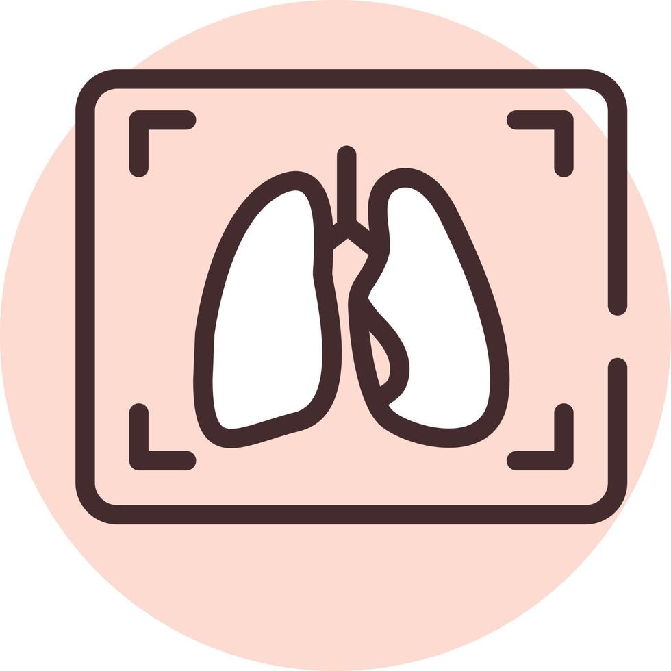 Gesundheit Lungen, Symbol, Vektor auf weißem Hintergrund.