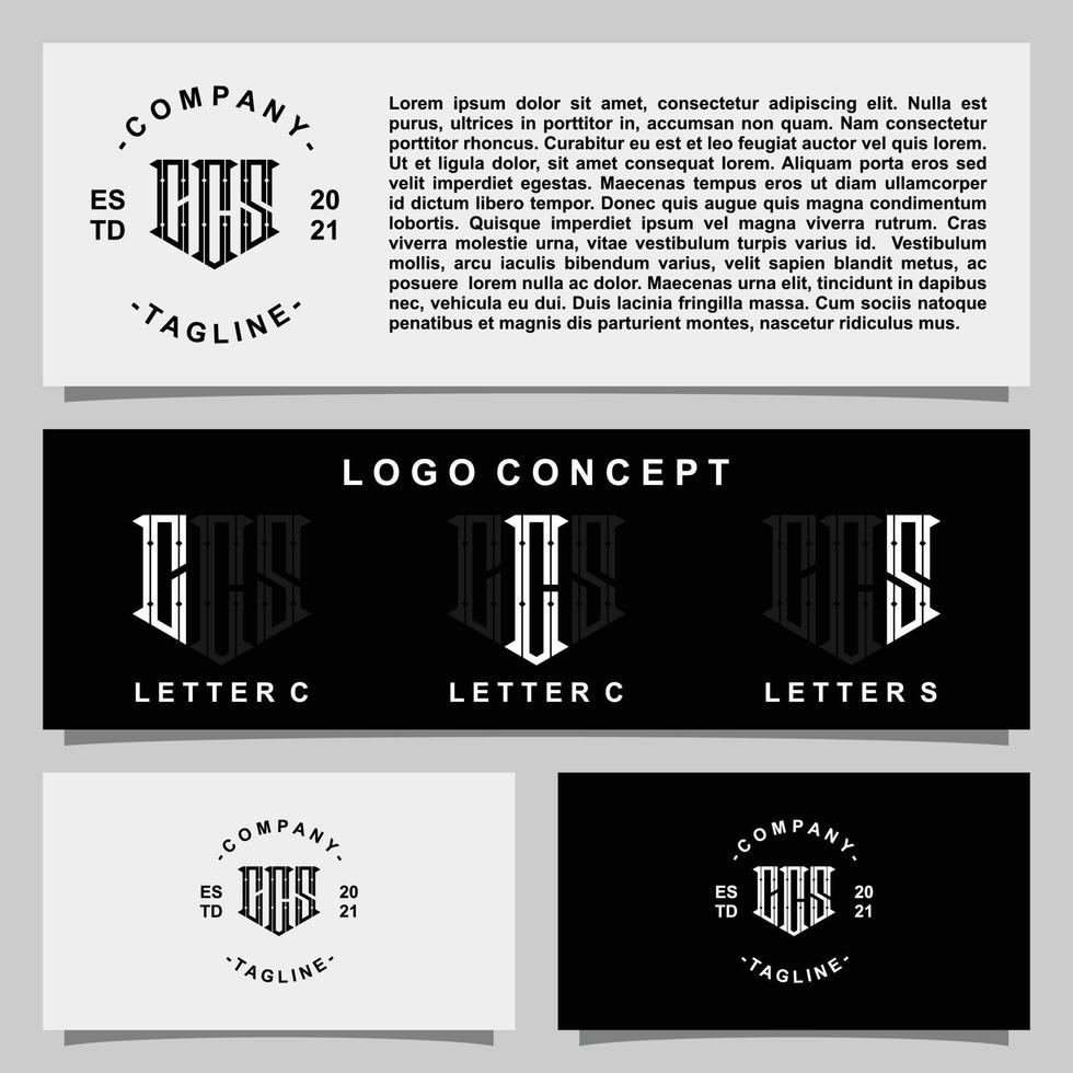 kreativ monogram logotyp design med brevpapper mall vektor