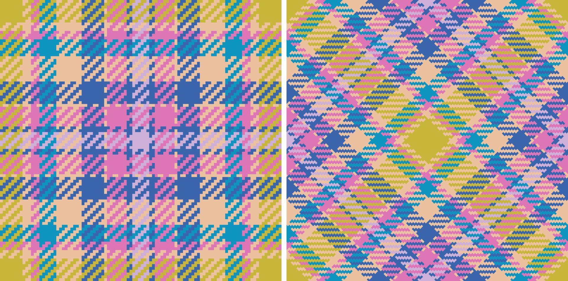 mönster tyg textur. pläd vektor kolla upp. textil- bakgrund sömlös tartan.