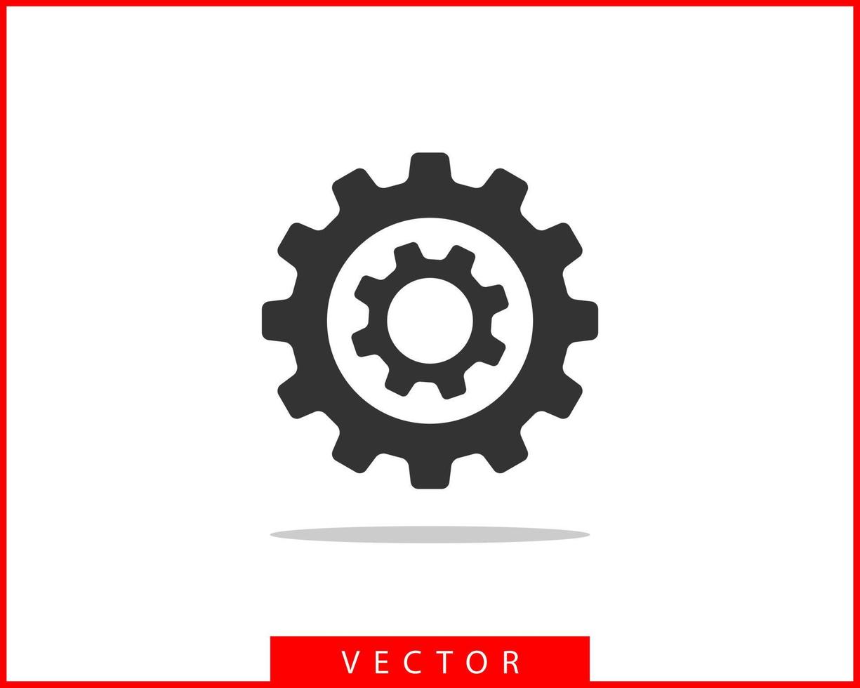 metall kugghjul och kuggar vektor. redskap ikon platt design. mekanism hjul logotyp. kugghjul begrepp mall. vektor