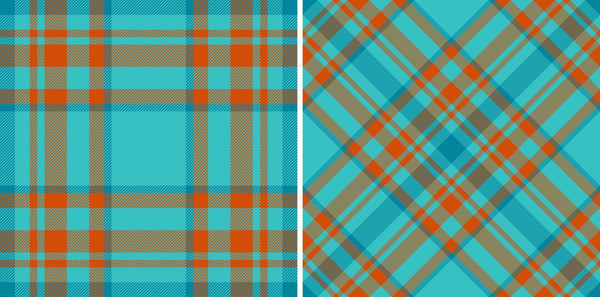 Karomuster Textil. Überprüfen Sie die Hintergrundtextur. Tartan nahtloser Vektorstoff. vektor