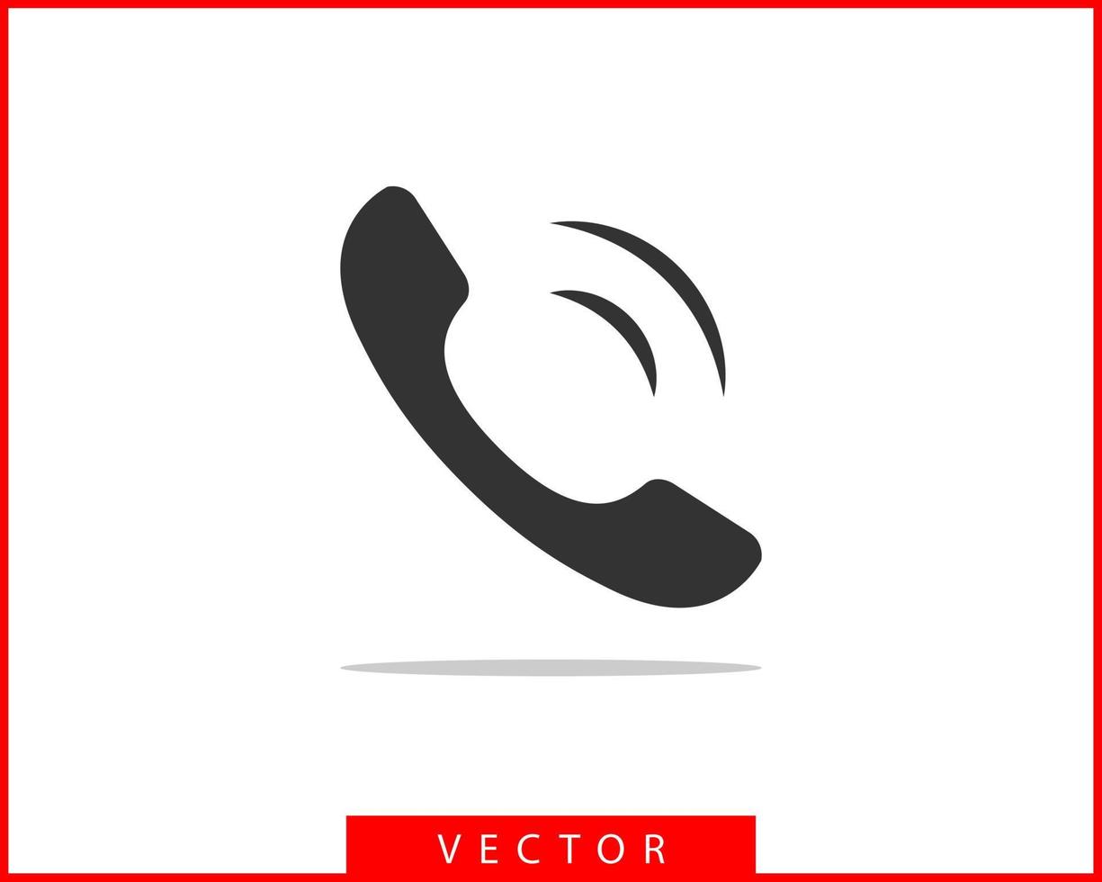 Telefon-Symbol-Vektor-Illustration. Callcenter-App. Telefonsymbole im trendigen flachen Stil. kontaktieren sie uns linie silhouette. vektor