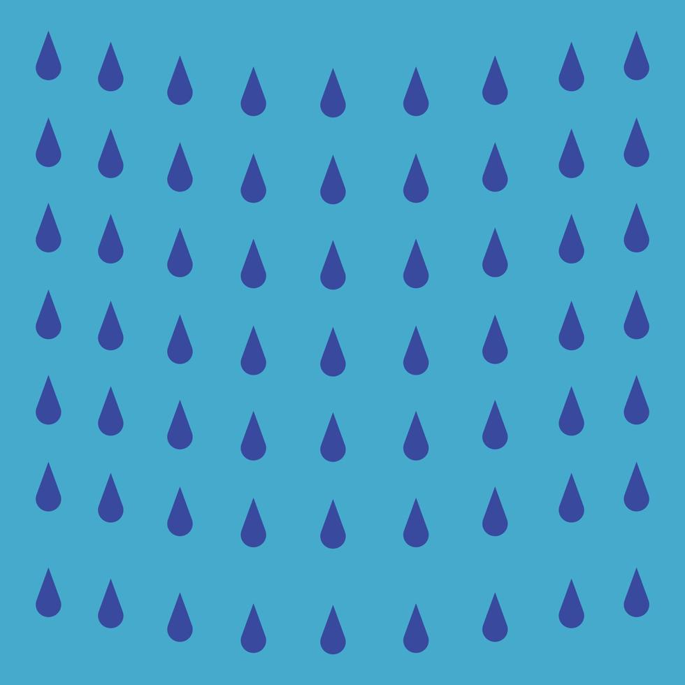 Wasserregen lässt Vektorillustrationsikonenzeichensymbole auf Weiß fallen vektor