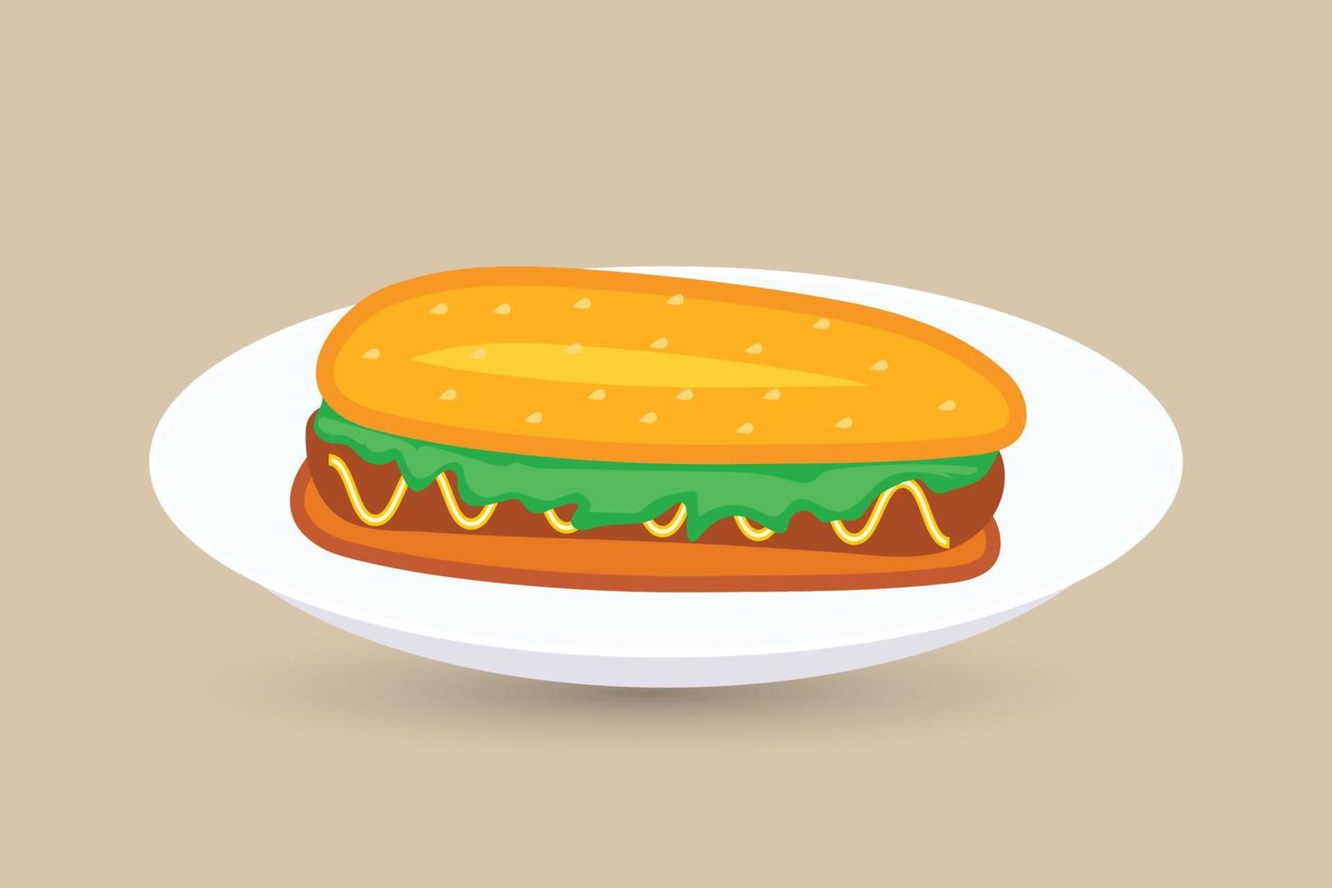 Hot-Dog-Vektor-Illustration-design vektor