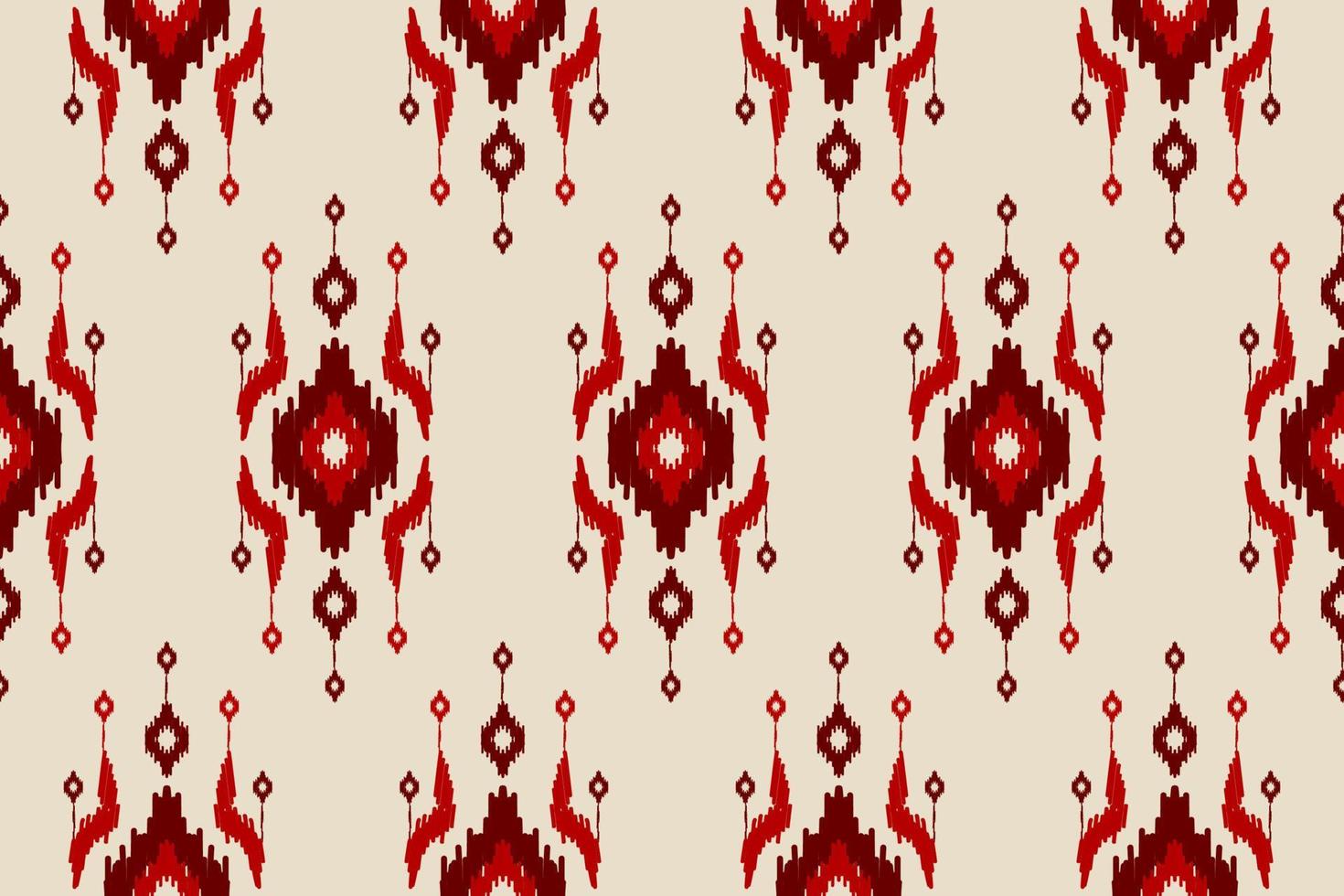 ethnisches ikat-nahtloses muster im stammes-. Aztekischer geometrischer Ornamentdruck. Stoff im indischen Stil. vektor