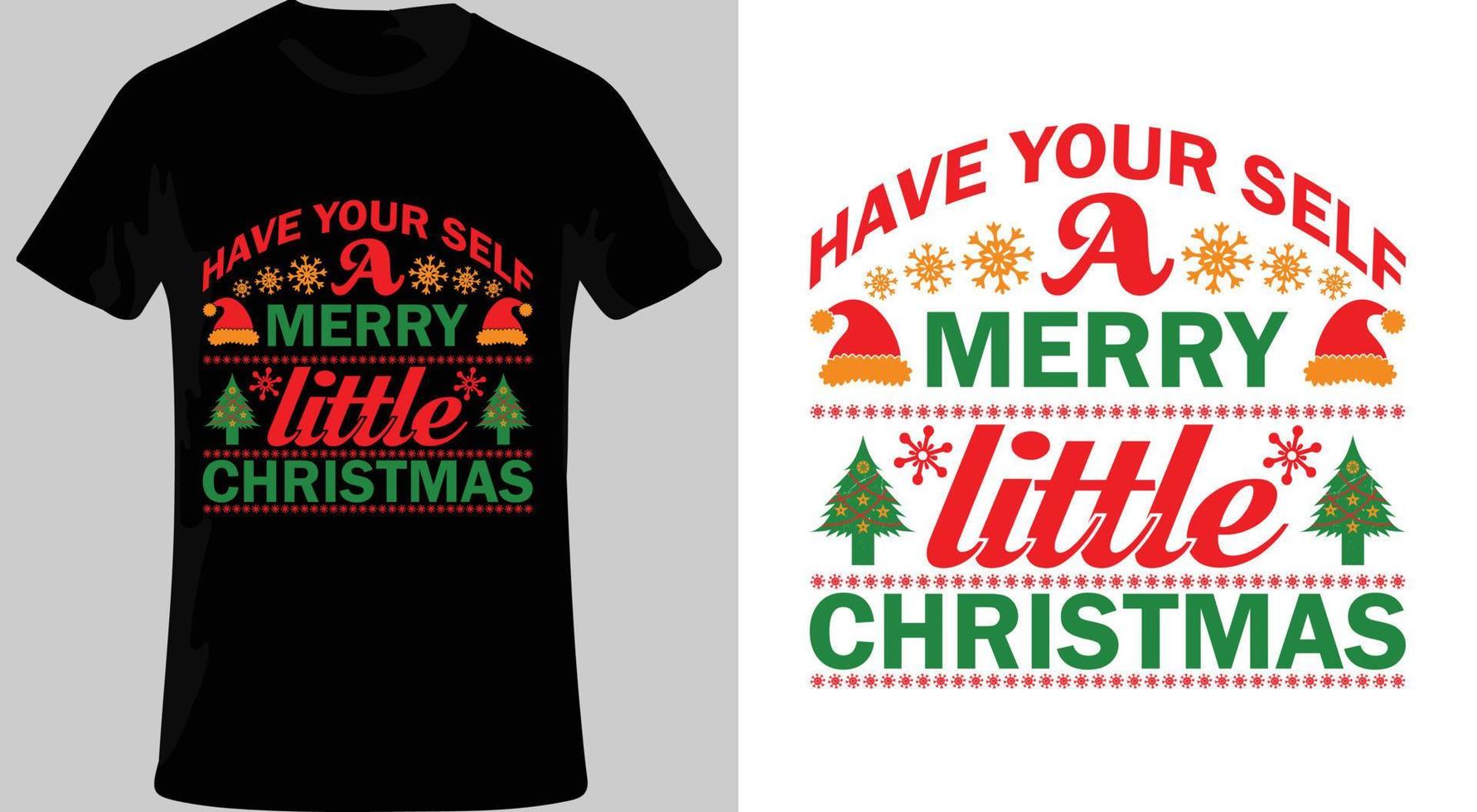 Weihnachts-T-Shirt-Design. fröhliche Weihnachten. vektor