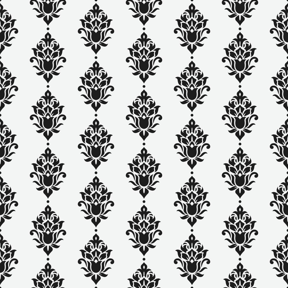 klassisk gammal damast- sömlös mönster prydnad kunglig victorian lyx mönster vektor