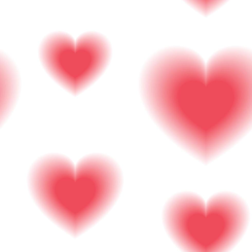 mönster av de hjärta. isolerat på vit vektor illustration med fläck effekt