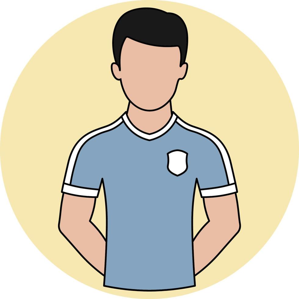 Uruguay-Fußballtrikot gefülltes Symbol vektor