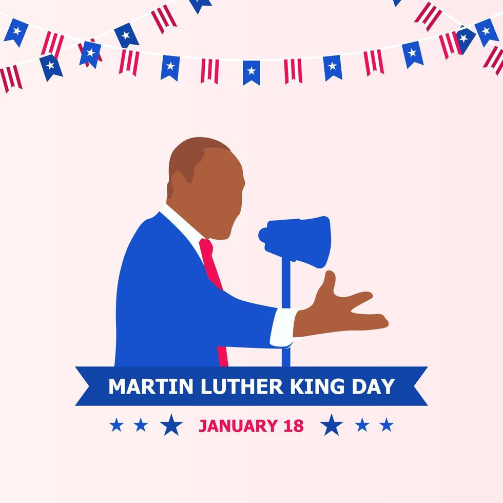 Martin Luther King Day Design vektor