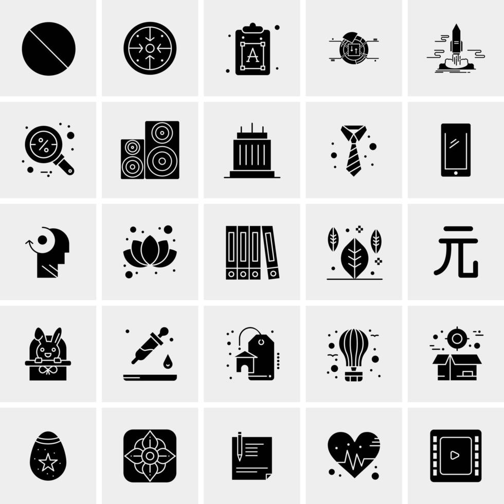 25 universelle Business-Icons Vektor kreative Icon-Illustration zur Verwendung in Web- und Mobilprojekten