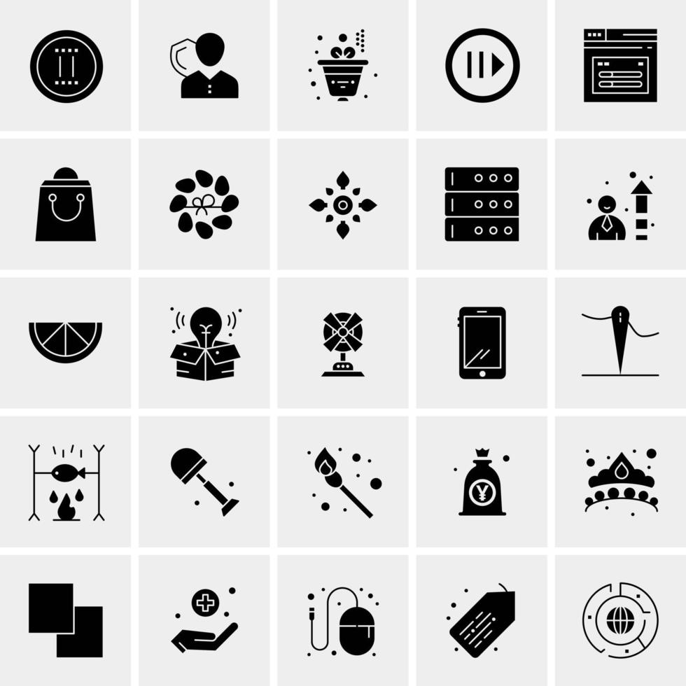 25 universelle Business-Icons Vektor kreative Icon-Illustration zur Verwendung in Web- und Mobilprojekten