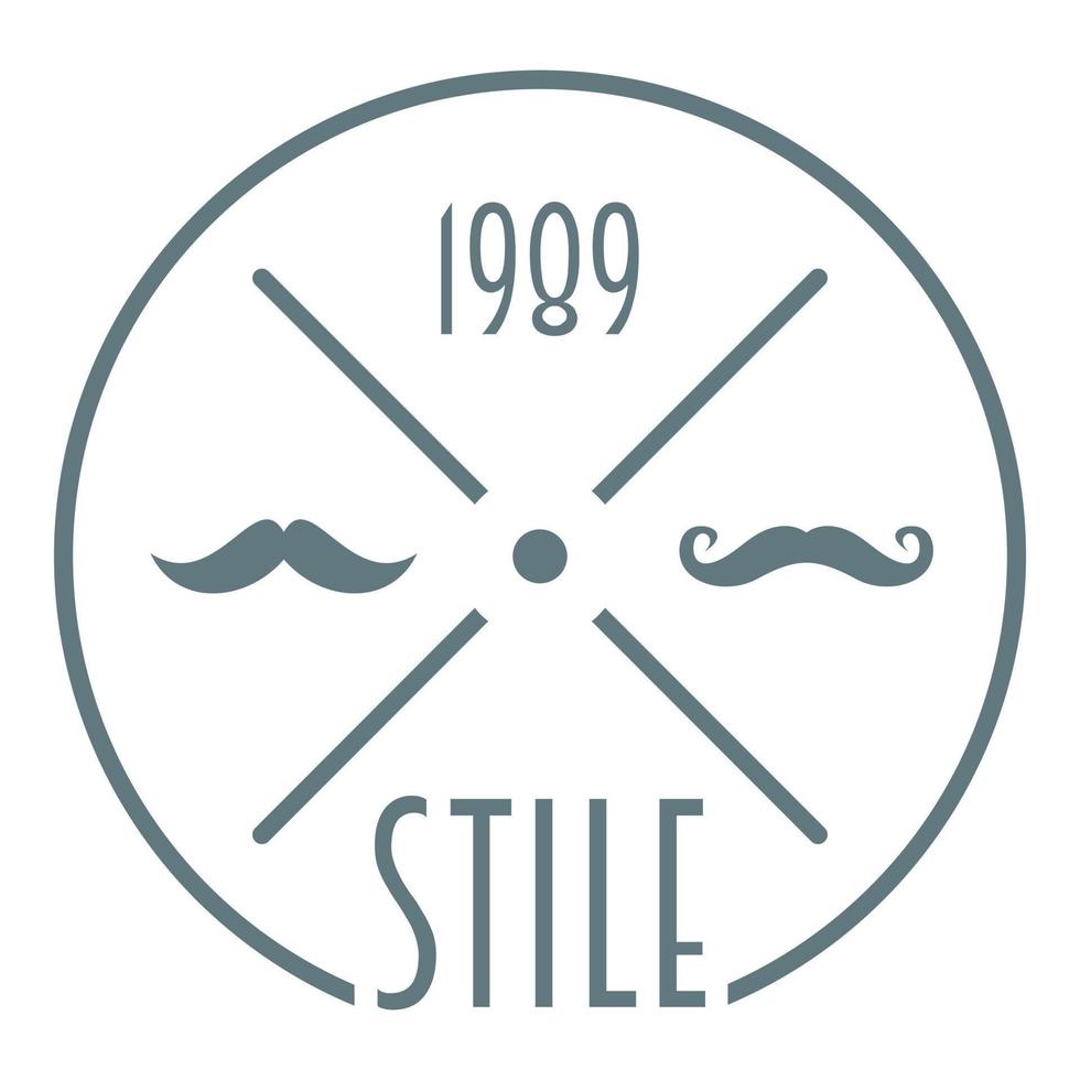 1989 stil logotyp, enkel stil vektor