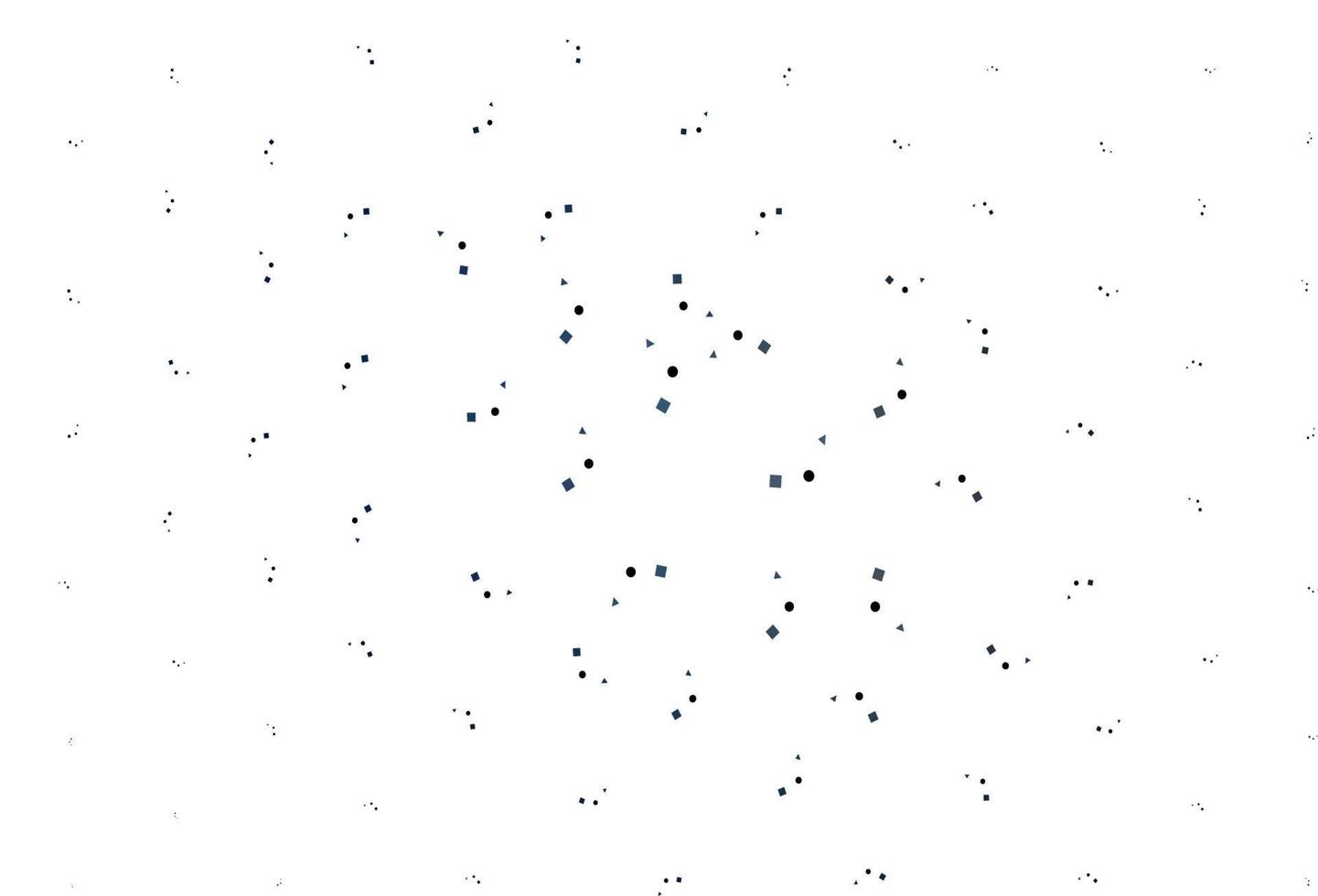 hellblauer Vektorhintergrund mit Dreiecken, Kreisen, Würfeln. vektor