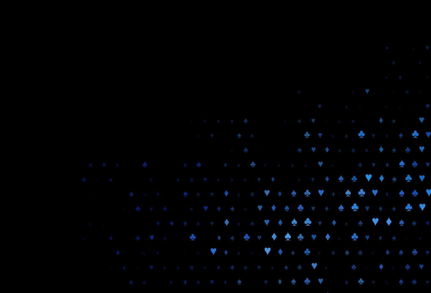 mörkblått vektormönster med symbol för kort. vektor