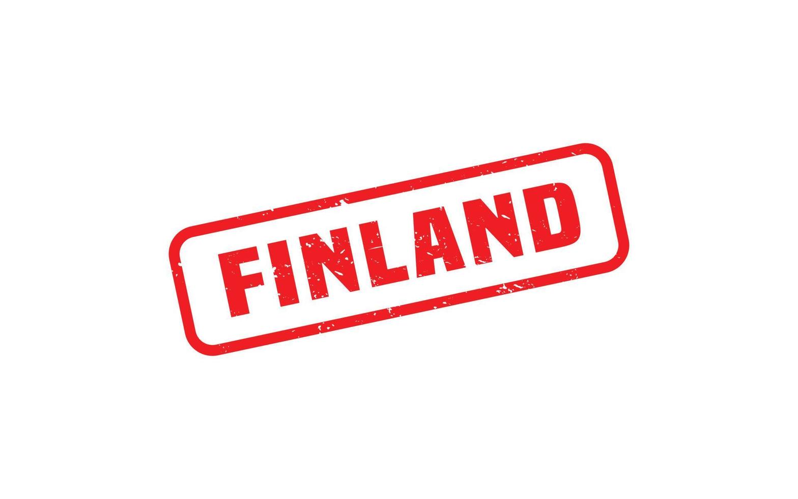 Finnland Stempelgummi mit Grunge-Stil auf weißem Hintergrund vektor