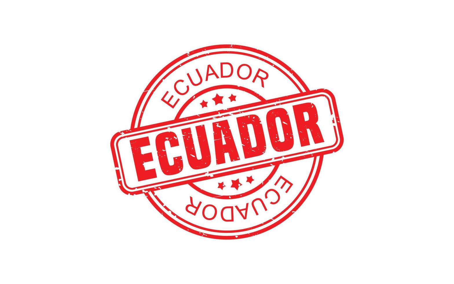 Ecuador-Stempelgummi mit Grunge-Stil auf weißem Hintergrund vektor