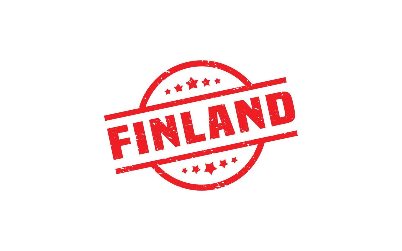 finland stämpel sudd med grunge stil på vit bakgrund vektor