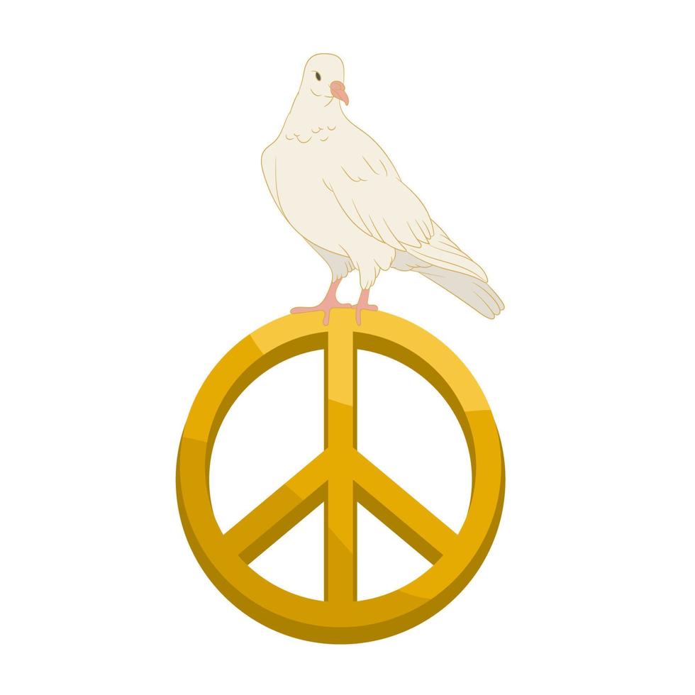 Taubenlogo Symbol des Friedens vektor