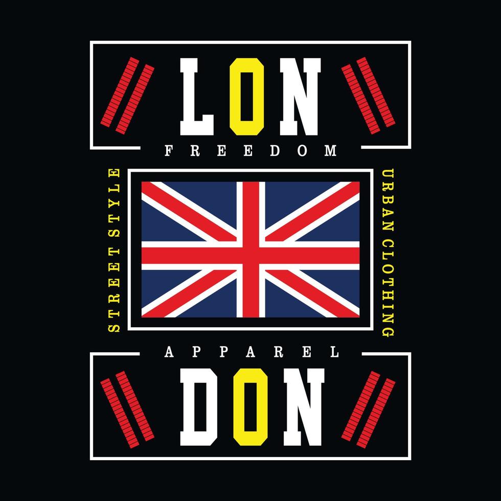 London City Typografie-Design für T-Shirt - Vektorillustration vektor