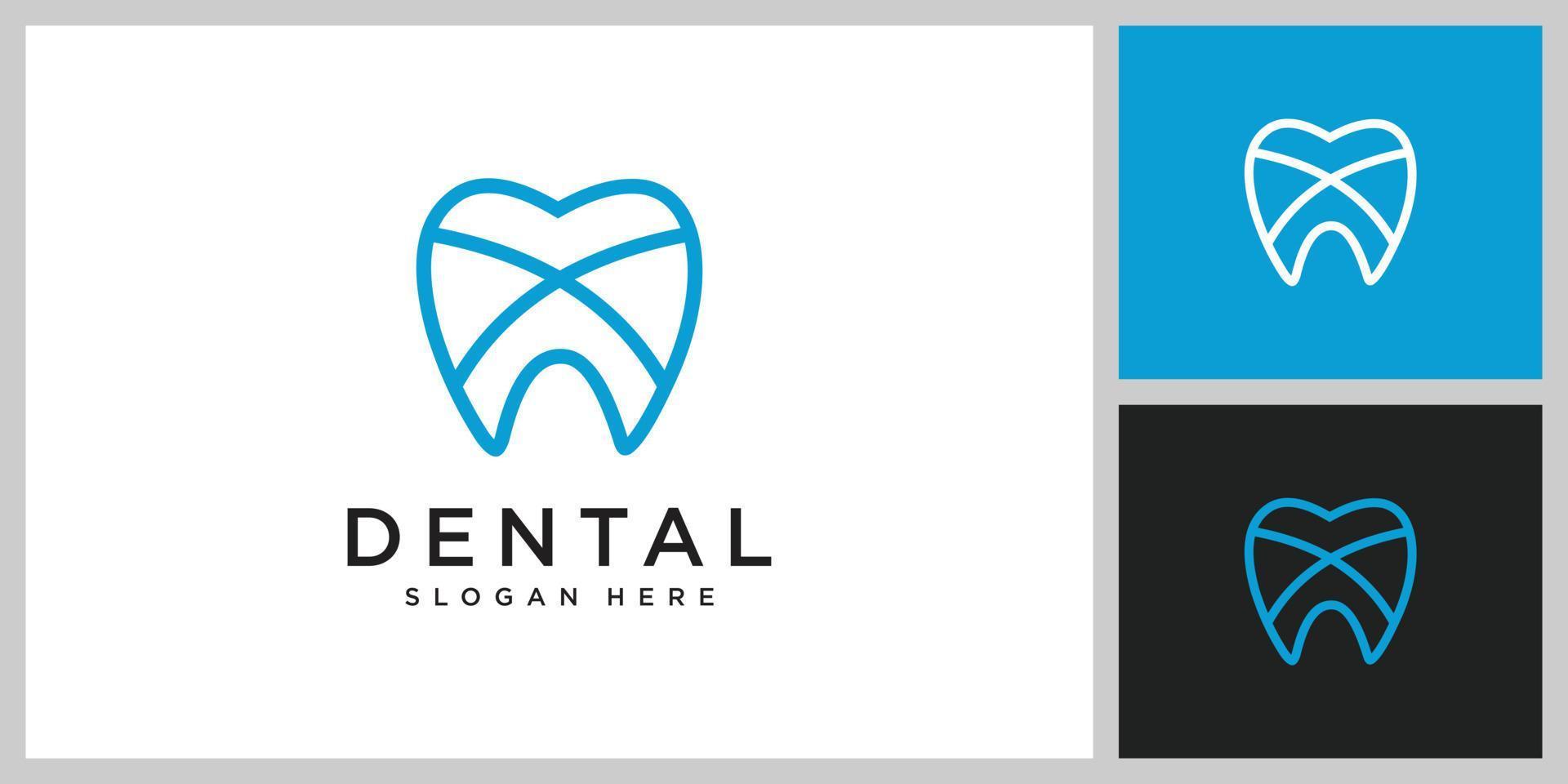 dental vård logotyp vektor design mall